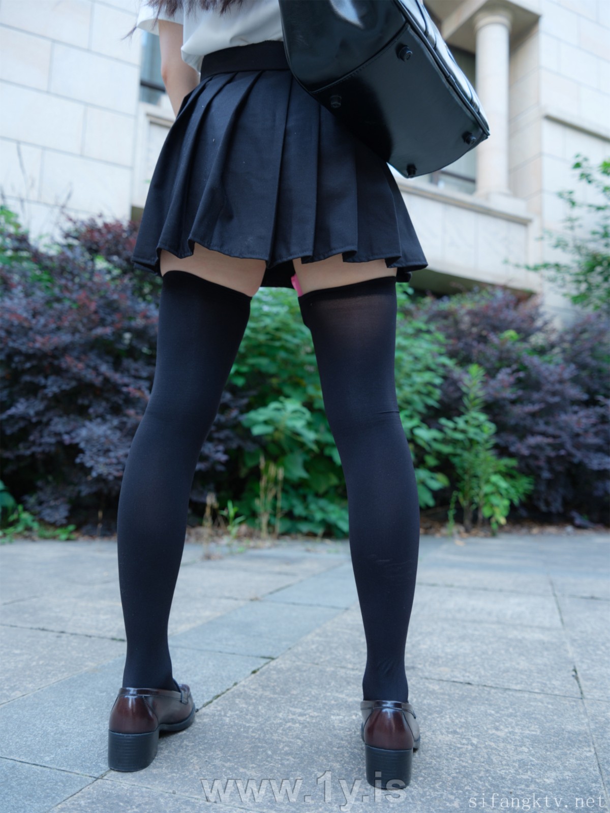 The Tender girl in black stockings Outdoor Exposure-1 (5)